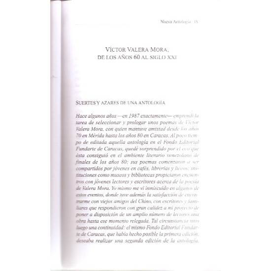 Nueva antología Victor Valera Mora
