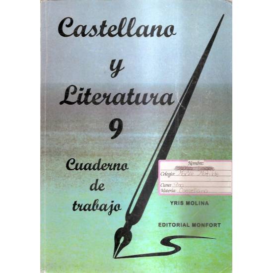 Castellano y Literatura 9 Cuaderno de trabajo