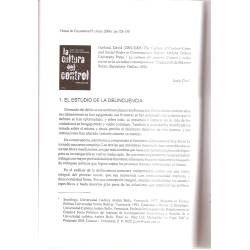 La cultura del control y otros artículos La cultura del control y otros artículos
