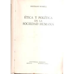 Ética y política en la sociedad humana