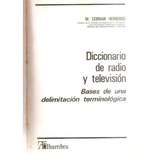 Diccionario de radio y televisión