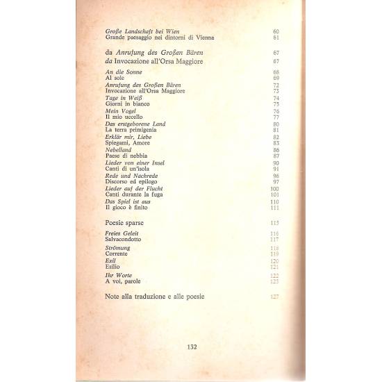 Ingeborg Bachmann Poesie (edición bilingüe alemán-italiano)