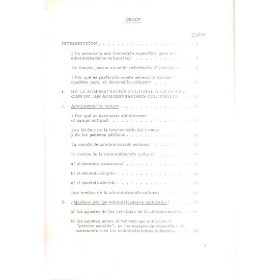 La formación de administradores culturales