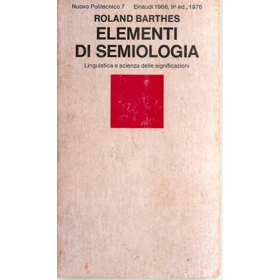 Elementi di semiologia (en italiano)