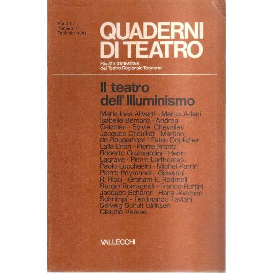 Il teatro dell´illumminismo (en italiano)