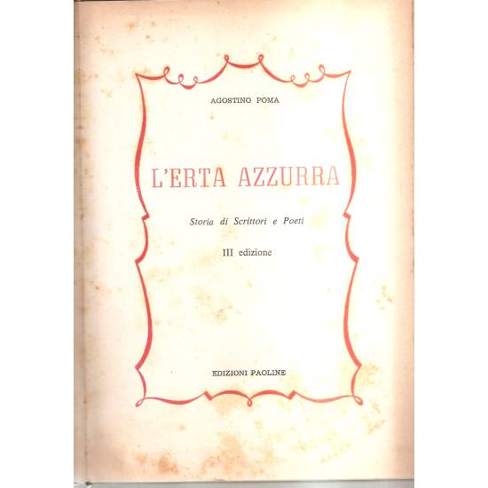 L´erta Azzurra Storia di scrittori e poeti (en italiano)