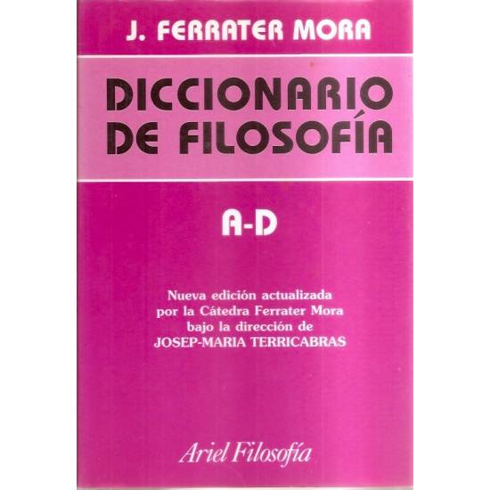 Diccionario de filosofía (4 tomos)