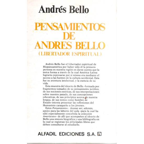 Pensamientos de Andrés Bello