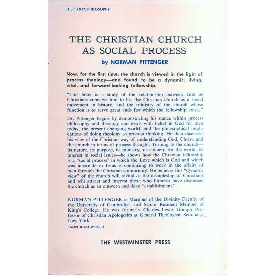 The christian church as social process