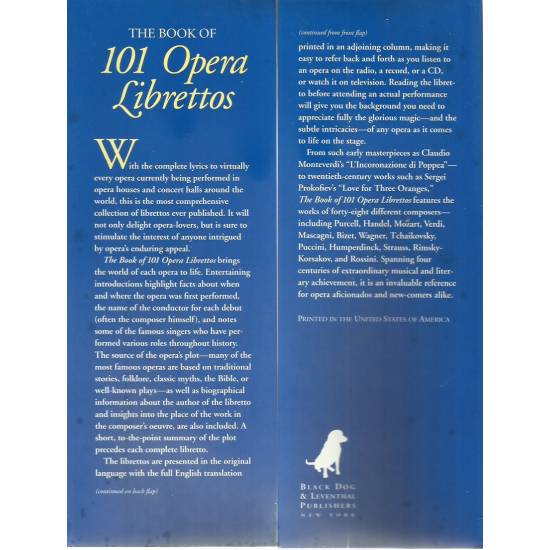 The book of the 101 opera librettos
