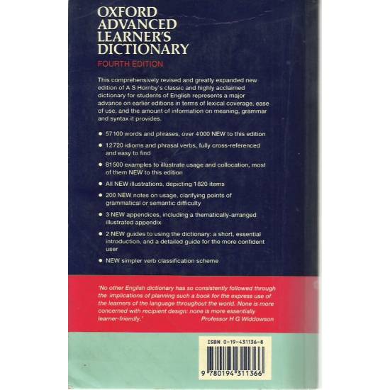 Oxford advanced learner´s dictionary