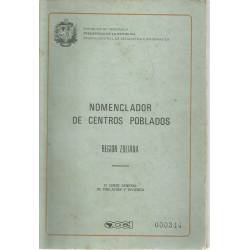 Nomenclador de Centros Poblados Region Zuliana