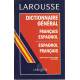 Dictionnaire General Francais-Espagnol Espagnol-Francais