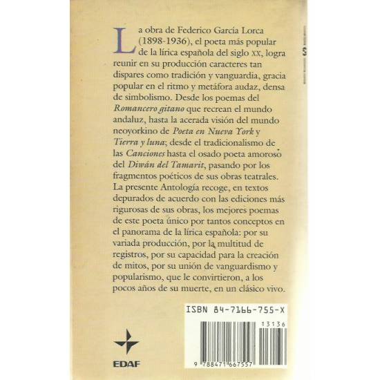 Antología poética García Lorca