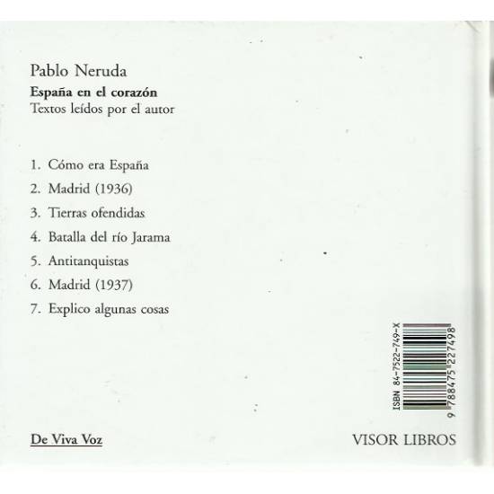 España en el corazón Pablo Neruda