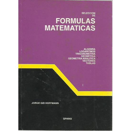 Selección de fórmulas matemáticas