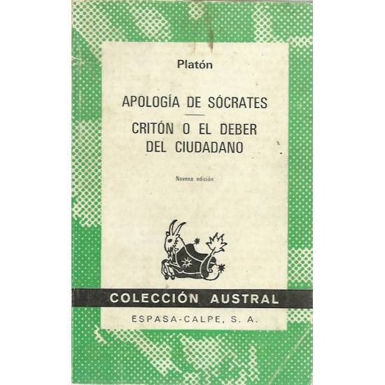 Apología de Sócrates y Critón o el deber del ciudadano