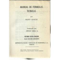 Manual de formulas técnicas Manual de formulas técnicas