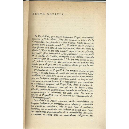 Popol Vuh Libro del consejo de los indios quichés