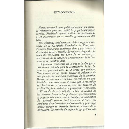 Imagen geoeconómica de Venezuela