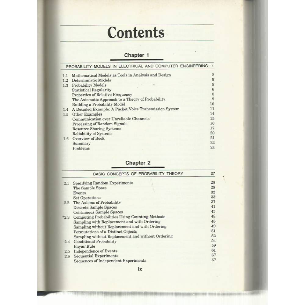 Probability and Random Processes for electrical engineering