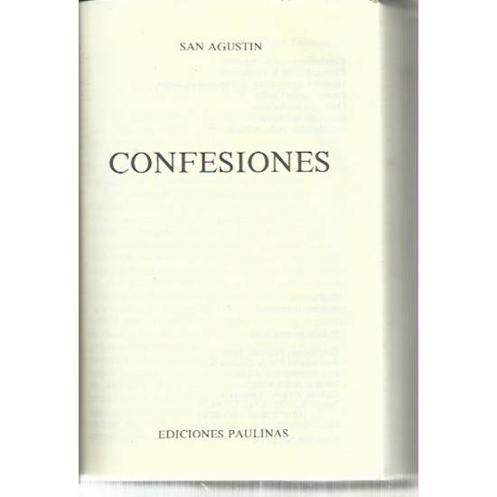 Confesiones San Agustín