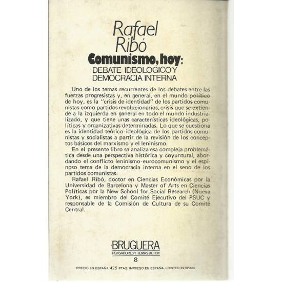 Comunismo hoy Debate ideológico y democracia interna