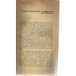Poesía de Venezuela Románticos y Modernistas