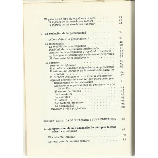 Orientación escolar y profesional de los niños