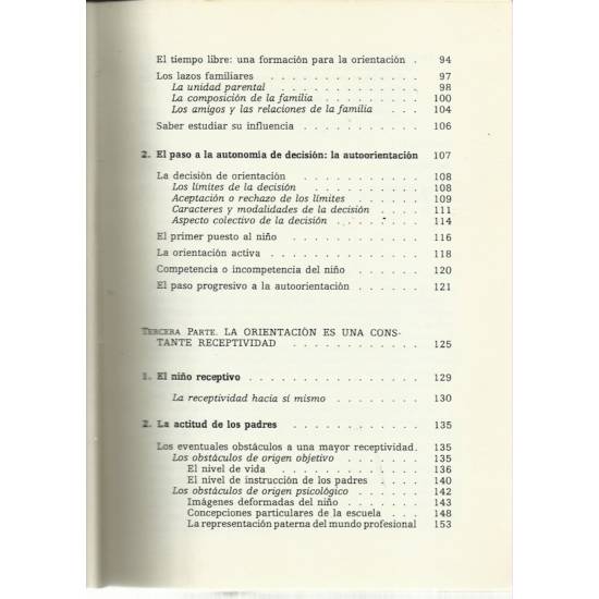 Orientación escolar y profesional de los niños