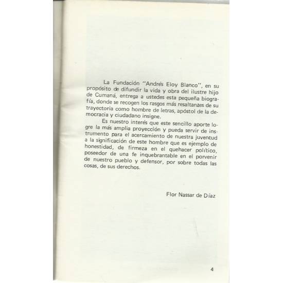 Andrés Eloy Blanco Trazos de una vida
