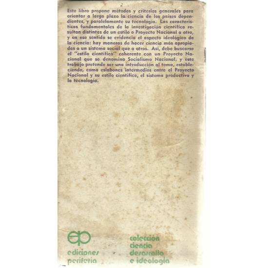 Hacia una política científica nacional
