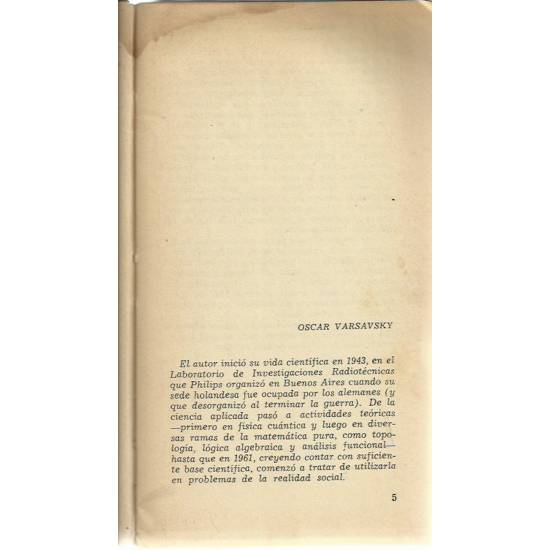 Hacia una política científica nacional