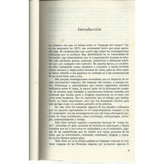 El lenguaje del cuerpo