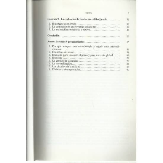 El control de la relación calidad-precio