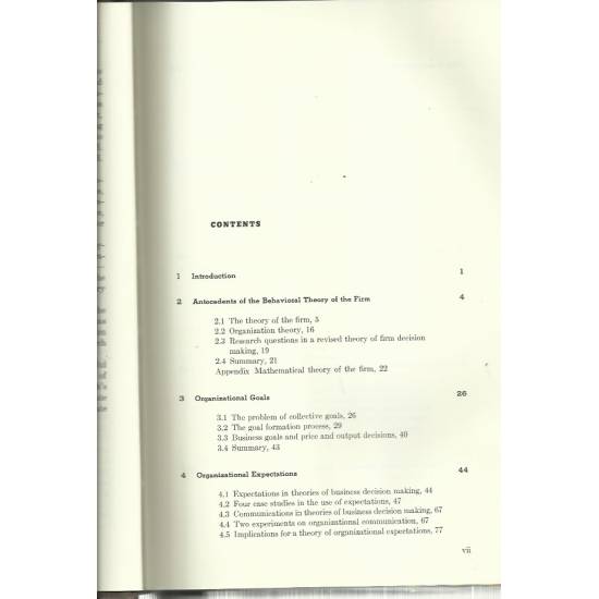 Behavioral theory of the firm