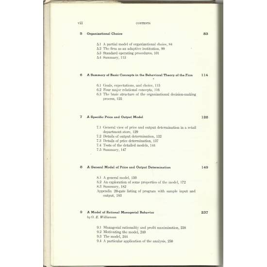 Behavioral theory of the firm