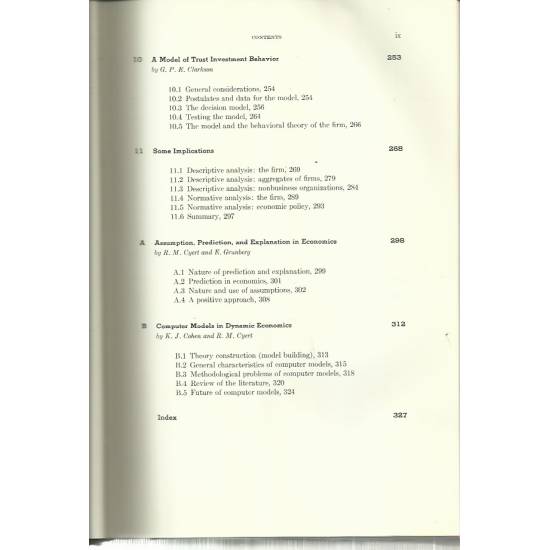 Behavioral theory of the firm