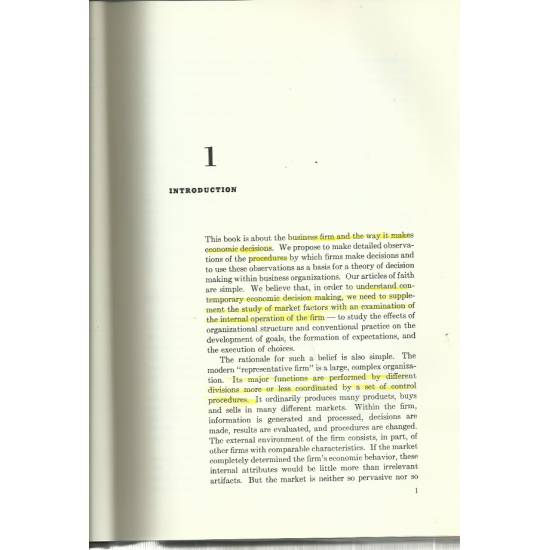 Behavioral theory of the firm
