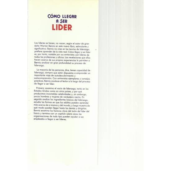 Cómo llegar a ser líder