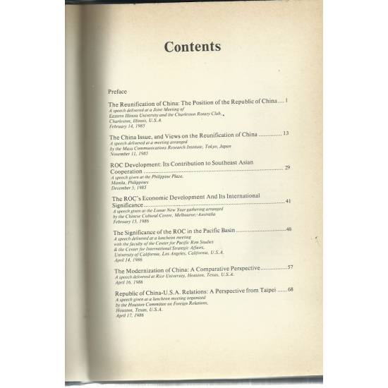 A framework for China´s unification