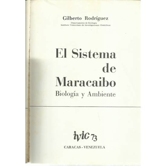 El sistema de Maracaibo Biología y Ambiente