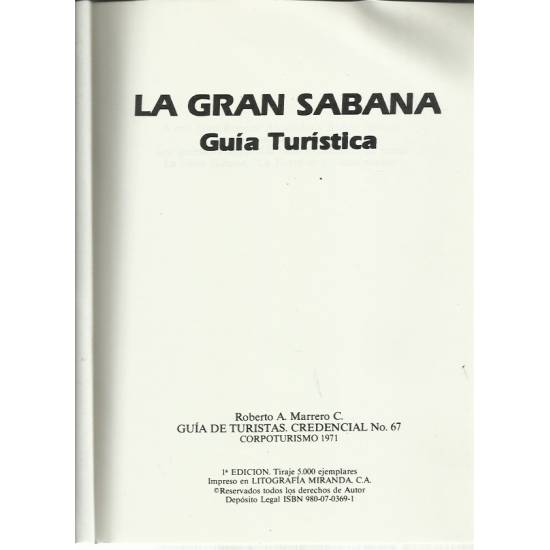 La Gran Sabana Información turística
