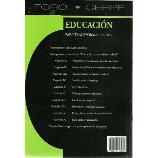 Educación para transformar el país