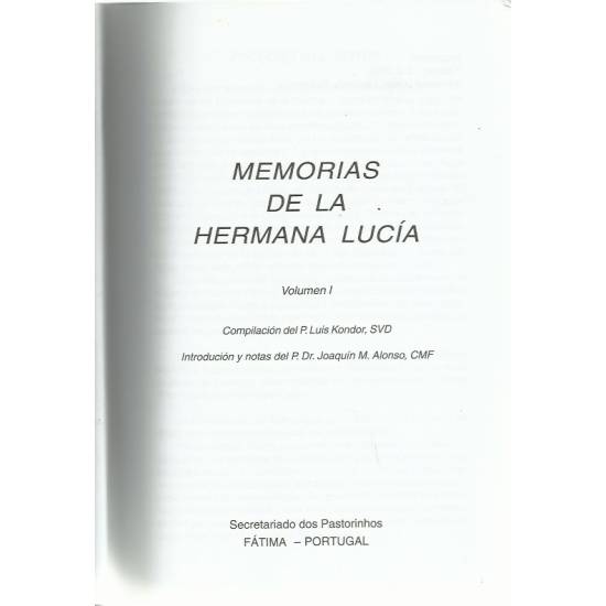 Memorias de la Hermana Lucía (Fátima)