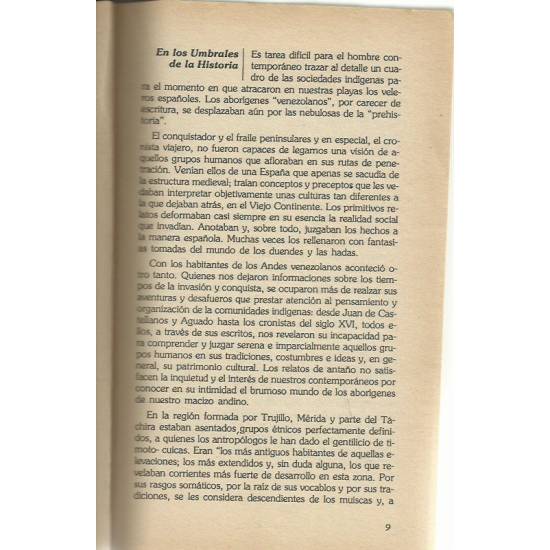 Proceso de la historia de los Andes venezolanos