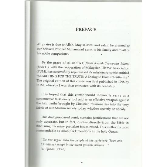 Searching for the truth A dialogue Islam-Christianity