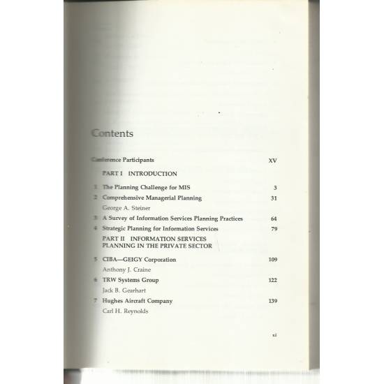 Strategic planning for MIS