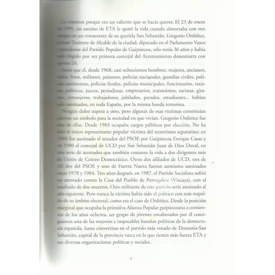 Gregorio Ordoñez tal como era