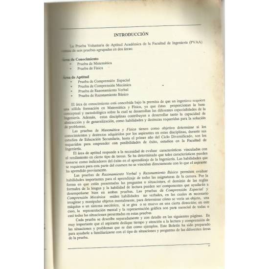 Prueba voluntaria de aptitud académica 2005